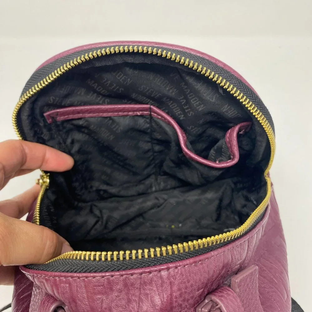 Steve Madden burgundy backpack